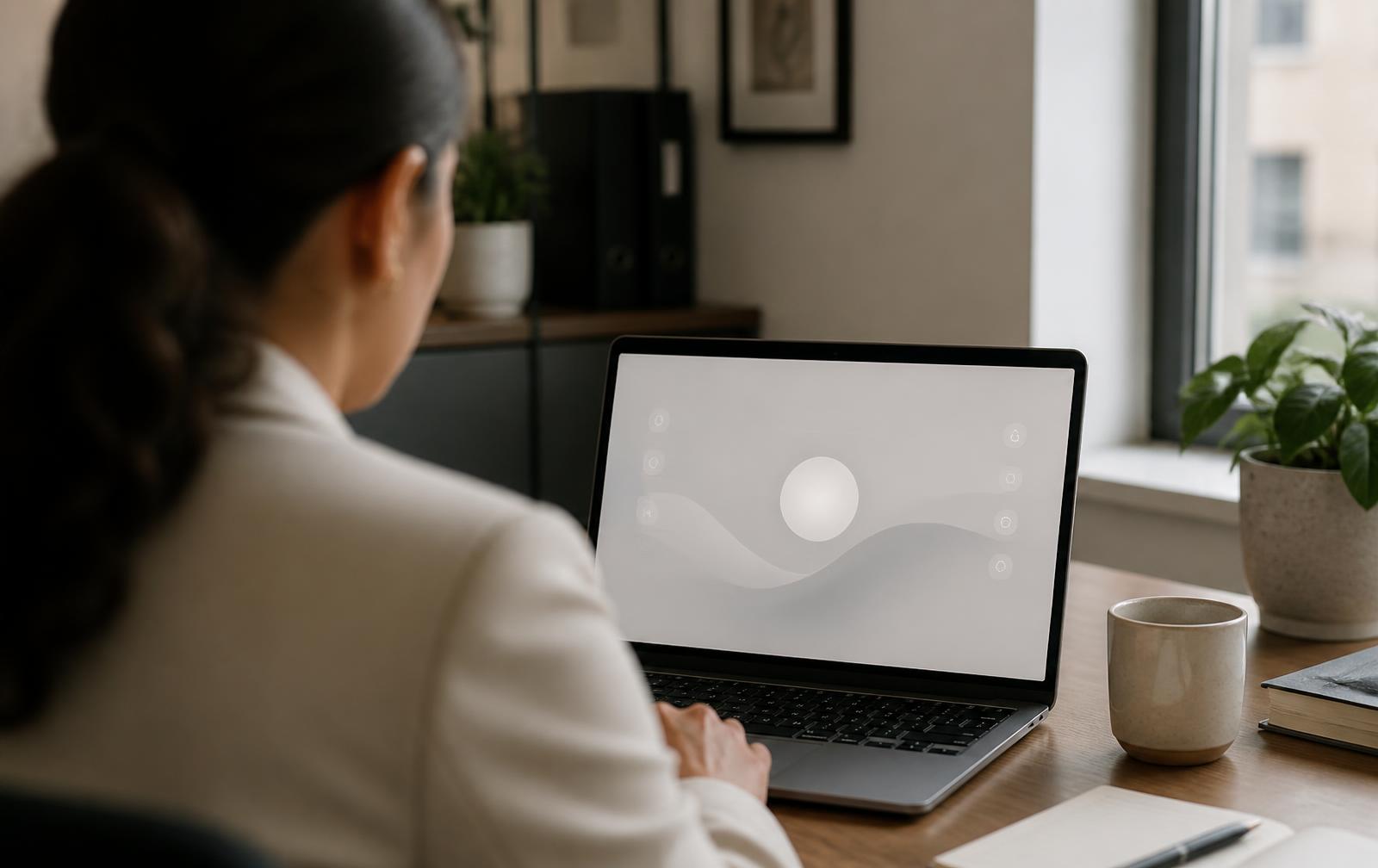 Operator working with an assistant embedded in a business system